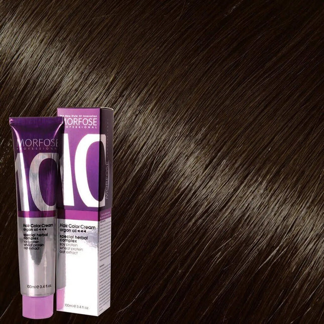 SEO. Morfose - Hair Color Cream 10 Argan Oil 100 ml / Gold - 5.3 Hellbraun gold Linkreich
