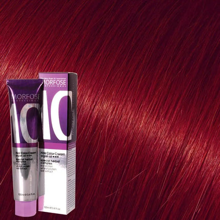SEO. Morfose - Hair Color Cream 10 Argan Oil 100 ml / Red - 8.66 Rubinrot Linkreich