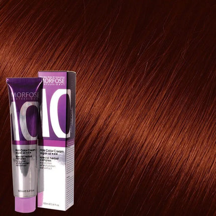 SEO. Morfose - Hair Color Cream 10 Argan Oil 100 ml / Red - 7.4 Kupfer Linkreich