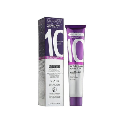 SEO. Morfose - Hair Color Cream 10 Argan Oil 100 ml / Red - 5.22 Hellbraun violett Linkreich