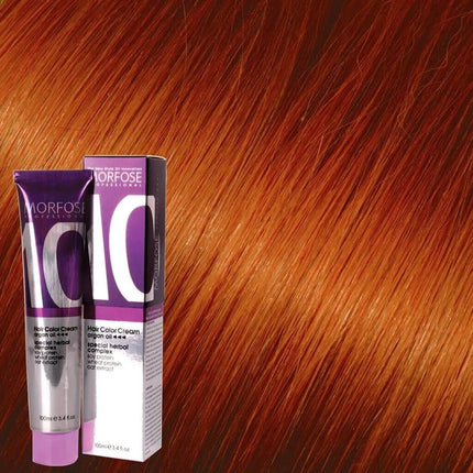 SEO. Morfose - Hair Color Cream 10 Argan Oil 100 ml / Red - 8.34 Blond hell - kupfer Linkreich
