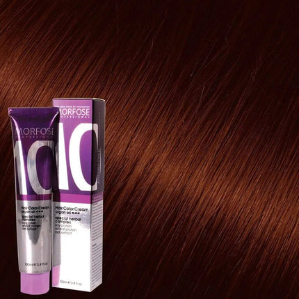 SEO. Morfose - Hair Color Cream 10 Argan Oil 100 ml / Red - 6.4 Dunkelblond kupfer Linkreich