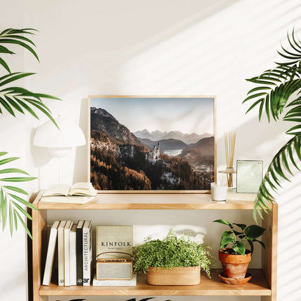 Neuschwanstein Castle Print – Bavarian Alps Wall Art