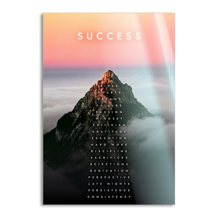 Mountain of Success - Leinwandbild Motivation (Canvas) kaufen bei Linkreich – Jetzt entdecken!