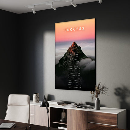 Mountain of Success - Leinwandbild Motivation (Canvas) kaufen bei Linkreich – Jetzt entdecken!