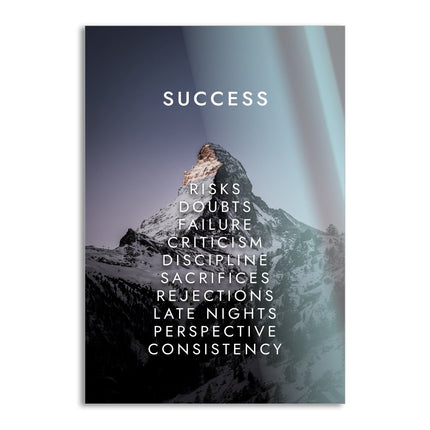 Mountain of Success V2 - Leinwandbild Motivation (Canvas) kaufen bei Linkreich – Jetzt entdecken!