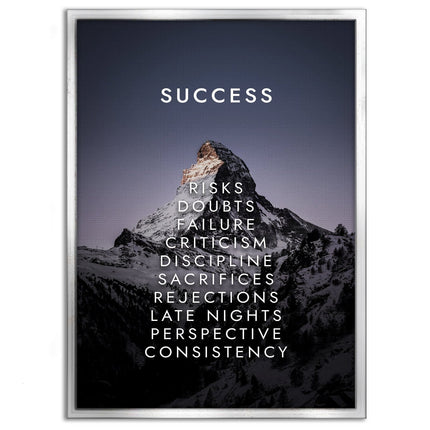 Mountain of Success V2 - Leinwandbild Motivation (Canvas) kaufen bei Linkreich – Jetzt entdecken!