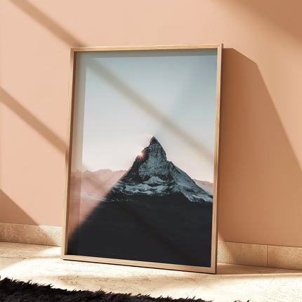 Matterhorn Sunset Wall Art – Fine Art Print of the Swiss Alps