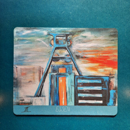 SEO. Mousepad „Ruhrgebiet – Skizze in Farbe“ Pott in Farbe( - Linkreich