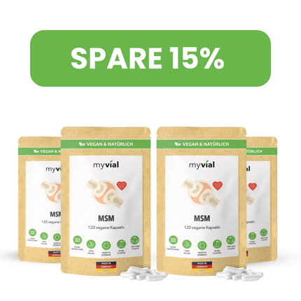 SEO. MSM Kapseln - 4er Pack - 15% Rabatt Linkreich
