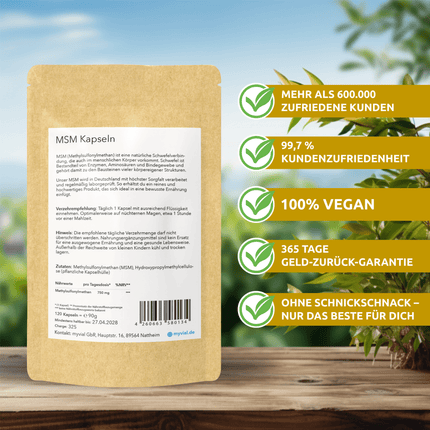 SEO. MSM Kapseln - Einzeln Linkreich