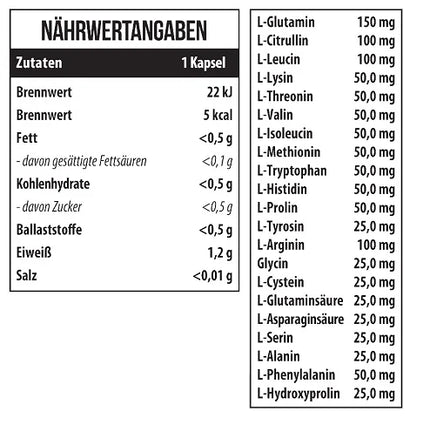 MST - 21 Amino Acids 60 Kapseln