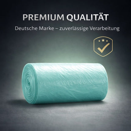 SEO. Müllbeutel 20 Liter mit Tragegriff & Zitrusduft – 20er Rolle | Reißfeste Premium Mülltüten - 1 Linkreich