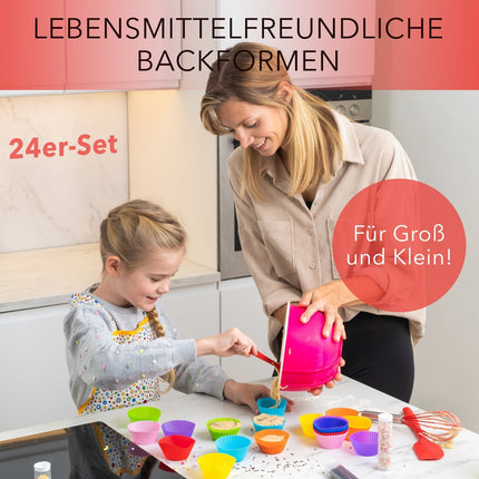 Muffinformen aus Silikon - 24er Set (Muffinformen) kaufen bei Linkreich – Jetzt entdecken!