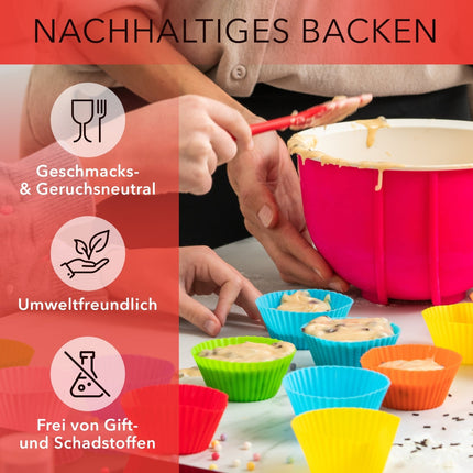 Muffinformen aus Silikon - 24er Set (Muffinformen) kaufen bei Linkreich – Jetzt entdecken!