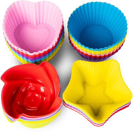 Muffinformen aus Silikon, 4 verschiedene Formen - 36er Set (Muffinformen) kaufen bei Linkreich – Jetzt entdecken!