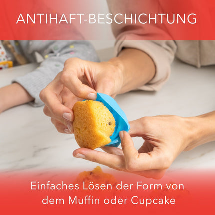 Muffinformen aus Silikon, 4 verschiedene Formen - 36er Set (Muffinformen) kaufen bei Linkreich – Jetzt entdecken!