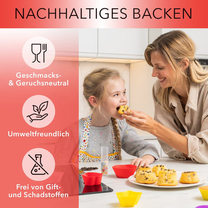 Muffinformen aus Silikon, 4 verschiedene Formen - 36er Set (Muffinformen) kaufen bei Linkreich – Jetzt entdecken!