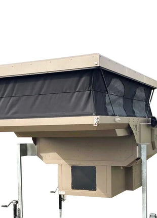 Muflon Camper Pop-Up Absetzkabine , (Doppelbett), Diesel-Standheizung, Mittelsitzgruppe, Aluminium-Leichtbau - Linkreich