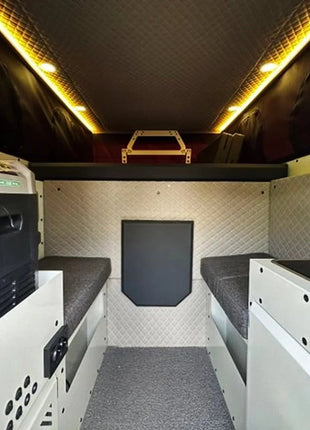 Muflon Camper Pop-Up Absetzkabine , (Doppelbett), Diesel-Standheizung, Mittelsitzgruppe, Aluminium-Leichtbau - Linkreich