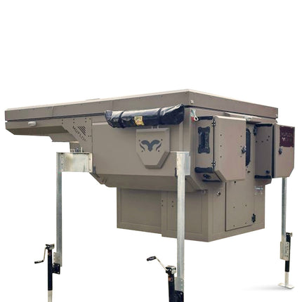 Muflon Camper Pop - Up Absetzkabine – Braun Matt, 2 Schlafplätze, Aufstelldach (Doppelbett), Diesel - Standheizung, Mittelsitzgruppe, Aluminium - Leichtbau (Absetzkabinen) kaufen bei Linkreich – Jetzt entdecken!