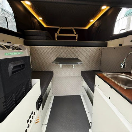 Muflon Camper Pop - Up Absetzkabine – Weiß Matt, Diesel - Standheizung, 2 Schlafplätze, Aufstelldach & Mittelsitzgruppe (Wohnkabinen) kaufen bei Linkreich – Jetzt entdecken!