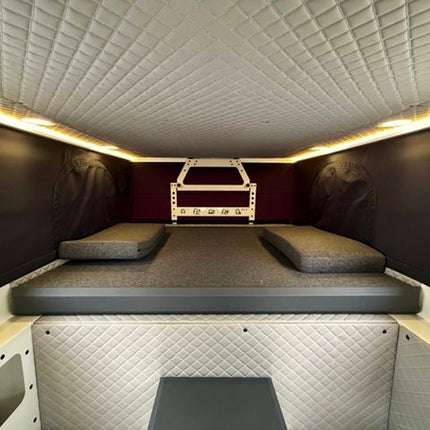 Muflon Camper Pop - Up Absetzkabine – Weiß Matt, Diesel - Standheizung, 2 Schlafplätze, Aufstelldach & Mittelsitzgruppe (Wohnkabinen) kaufen bei Linkreich – Jetzt entdecken!