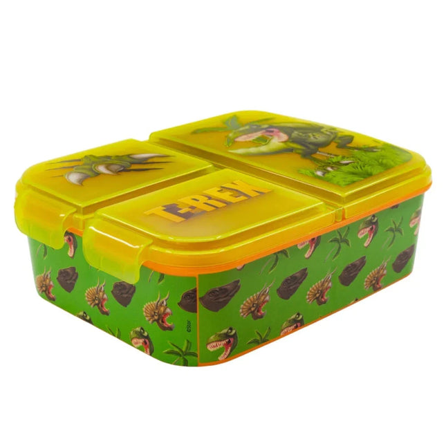 Dinosaurier T-Rex Kinder Lunchbox Sandwichbox mit 3 Fächern