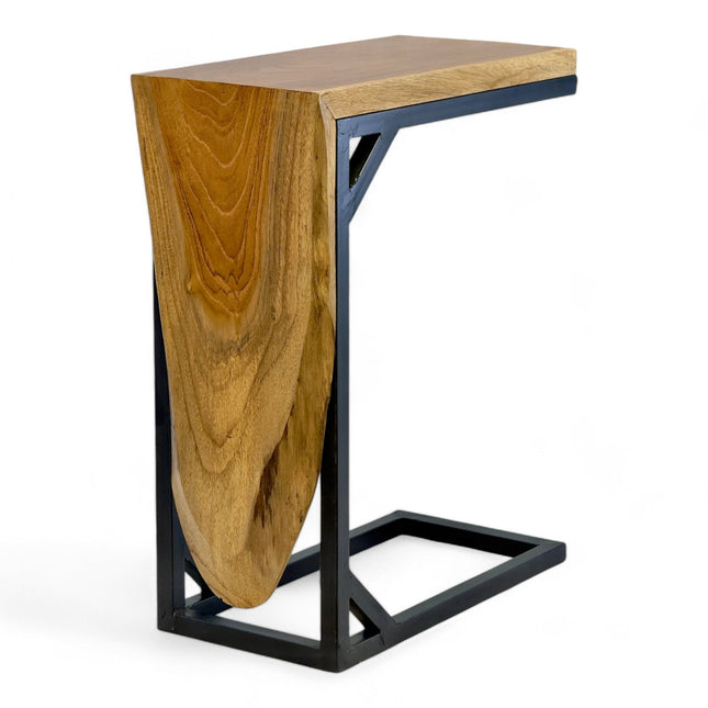 Multifunktionaler Beistelltisch - Couchtisch Ablagetisch - C - Frame – Teakholz - 50x40x20 cm (Beistelltisch) kaufen bei Linkreich – Jetzt entdecken!