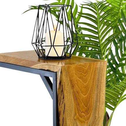 Multifunktionaler Beistelltisch - Couchtisch Ablagetisch - C - Frame – Teakholz - 50x40x20 cm (Beistelltisch) kaufen bei Linkreich – Jetzt entdecken!