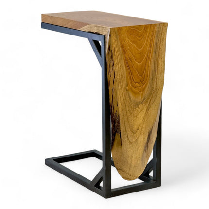 Multifunktionaler Beistelltisch - Couchtisch Ablagetisch - C - Frame – Teakholz - 50x40x20 cm (Beistelltisch) kaufen bei Linkreich – Jetzt entdecken!