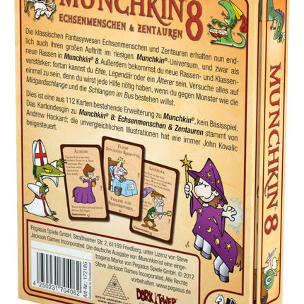SEO. Munchkin 8: Echsenmenschen & Zentauren Gesellschaftsspiel Pegasus - Linkreich