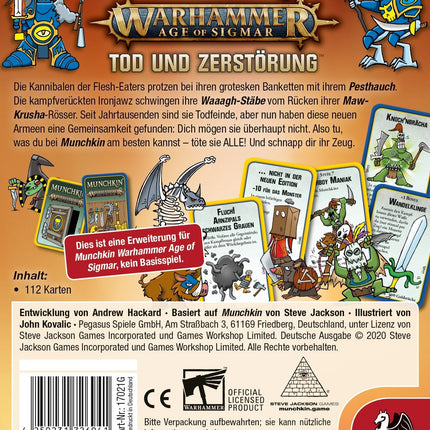 SEO. Munchkin Warhammer Age of Sigmar: Tod und Zerstörung [Erweiterung] - Linkreich