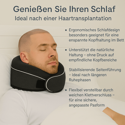 Nackenkissen für erholsamen Schlaf nach der Haartransplantation – kompakt, komfortabel & ideal für Reisen () kaufen bei Linkreich – Jetzt entdecken!