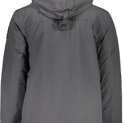 SEO. NAPAPIJRI Regenwaldjacke Herren – Blaue Winterjacke mit Kapuze und recyceltem Material - Grau Linkreich