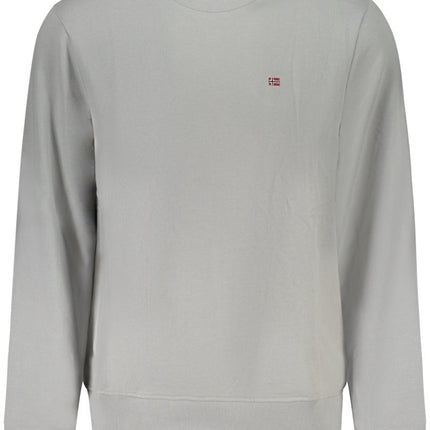 SEO. NAPAPIJRI Sweatshirt Herren mit Reißverschluss – Schwarzes Logo - Sweatshirt für Freizeit - Grau Linkreich