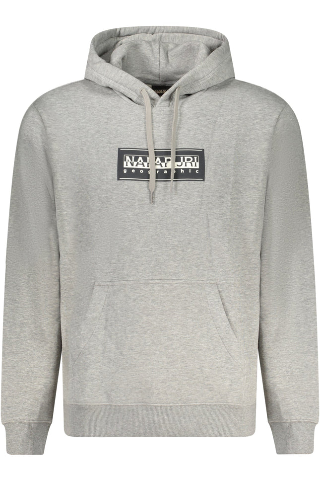 Napapijri Graues Sweatshirt Für Herren Mit Reissverschluss