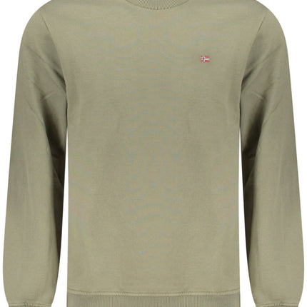 NAPAPIJRI Sweatshirt Herren mit Zip – Grün | Bio-Baumwolle | soulluna.de