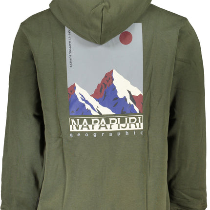 Napapijri Grünes Herren-Sweatshirt Mit Reissverschluss