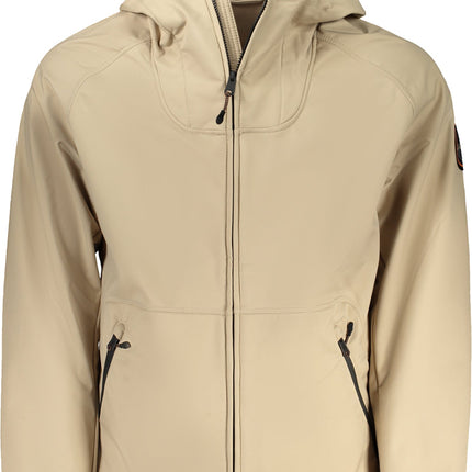 NAPAPIJRI Sportjacke Herren Beige – Leichte Outdoor-Jacke mit Kapuze für Herbst/Winter