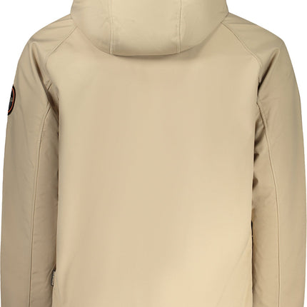 NAPAPIJRI Sportjacke Herren Beige – Leichte Outdoor-Jacke mit Kapuze für Herbst/Winter
