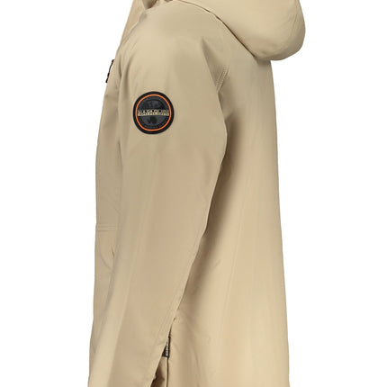 NAPAPIJRI Sportjacke Herren Beige – Leichte Outdoor-Jacke mit Kapuze für Herbst/Winter