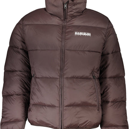 NAPAPIJRI Braun Herrenjacke – Regenjacke für Herbst/Winter mit recycelten Materialien