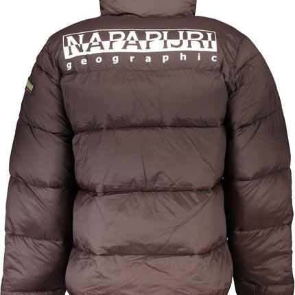 NAPAPIJRI Braun Herrenjacke – Regenjacke für Herbst/Winter mit recycelten Materialien