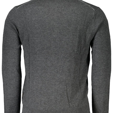 NAPAPIJRI Herrenpullover – Blauer Winterpullover mit Halbreißverschluss | soulluna.de