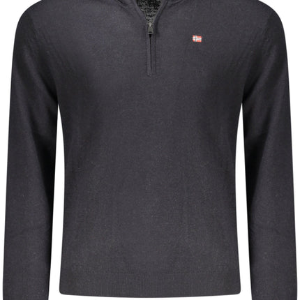 NAPAPIJRI Herrenpullover – Blauer Winterpullover mit Halbreißverschluss | soulluna.de