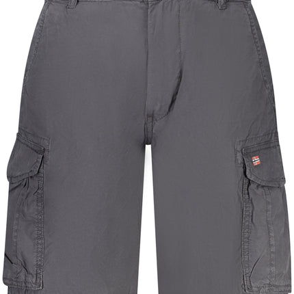 NAPAPIJRI Herren-Bermudahose Grau – Leichte Sommerhose aus 100% Baumwolle