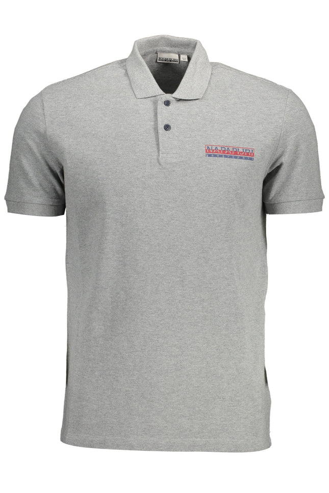 Napapijri Poloshirt Herren Grau – Kurzarm Polo aus 100% Baumwolle | soulluna.de