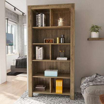 SEO. NATURA 90 - er Bücherregal Massivholz - Natur Linkreich