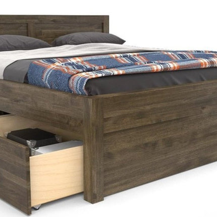 SEO. NATURA - VERSO Massivholzbett optional mit Bettschubladen - Light - Wenge Linkreich